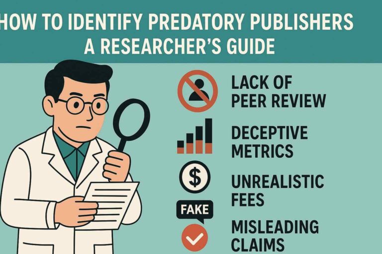 How to Identify Predatory Publishers and Journals: A Comprehensive Researcher’s Guide   (2025)