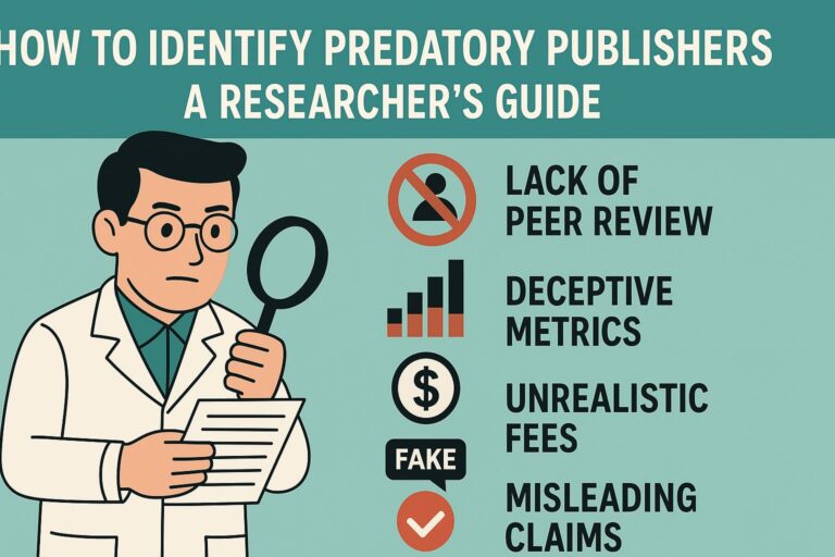 How to Identify Predatory Publishers and Journals: A Comprehensive Researcher’s Guide   (2025)