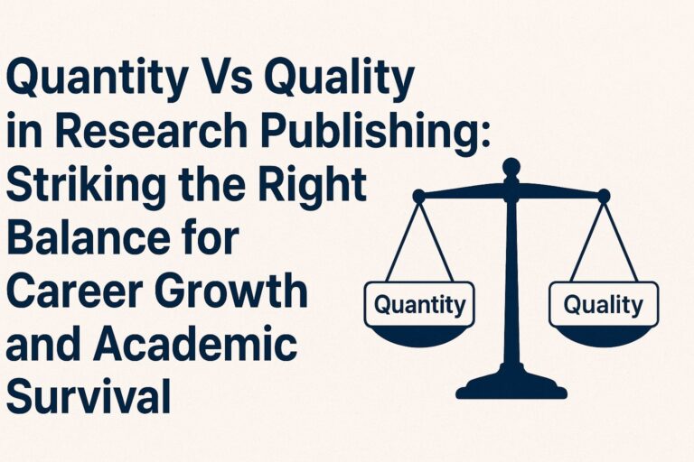 Quantity vs Quality in Research Publishing: Striking the Right Balance for Career Growth and Academic Survival (2026)
